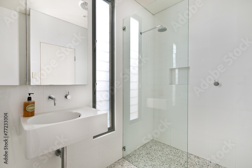 modern bathroom in luxury apartment