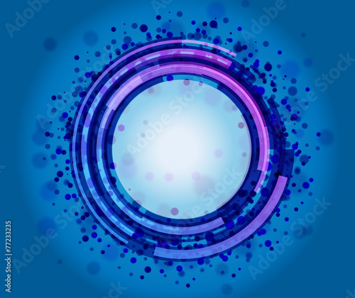 Hintergrund / Kreis / Punkte / Welle