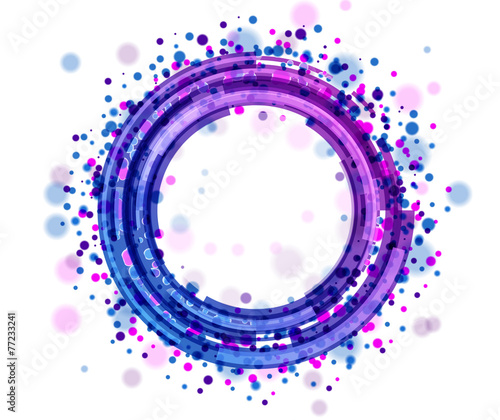 Hintergrund / Kreis / Punkte / Welle