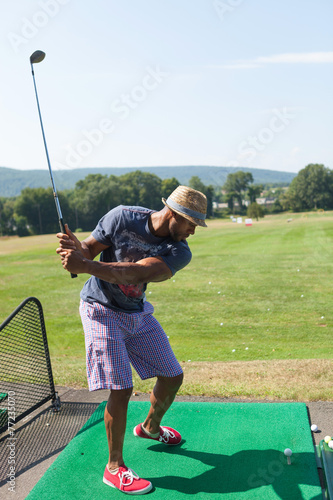 Golfing at the Range