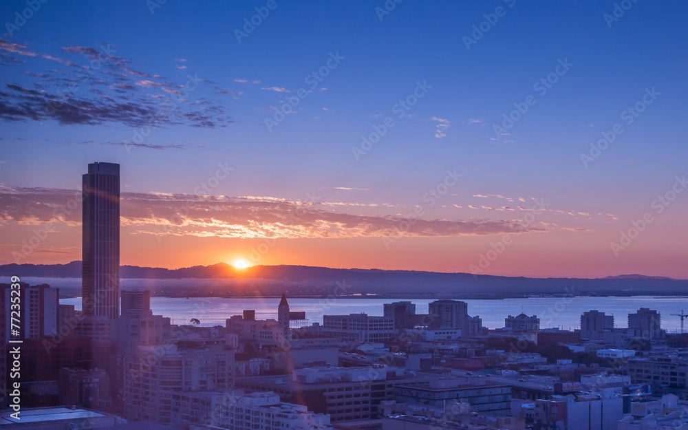 Fototapeta premium San Francisco sunrise