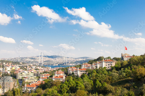 The Bosporus Bridge and Istanbul View