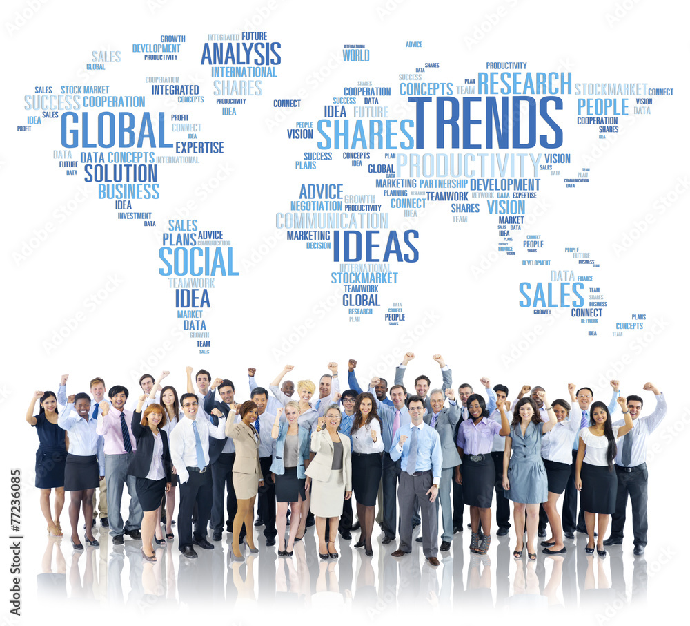 Trends World Map Marketing Ideas Social Style Concept Trends World Map Marketing Ideas Social Style Concept