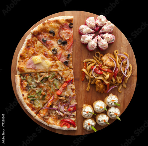 pizza and sushi f