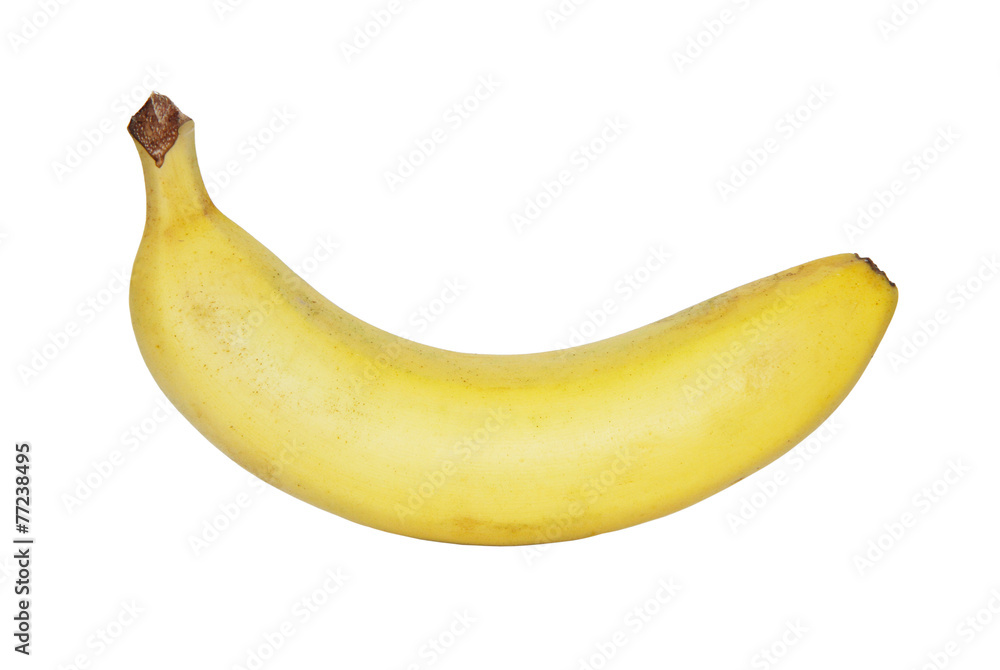 Ripe banana fruit isolated on white background Ripe banana fruit isolated on white background