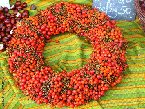 autumn berry wreath photo