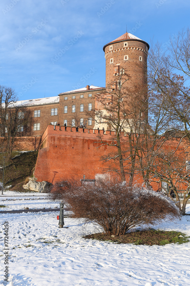 Obraz premium Cracow | Wawel | winter | view