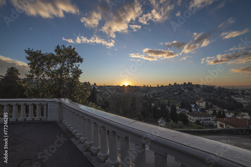 Toscana,Firenze,piazzale Michelangiolo al tramonto. © gimsan