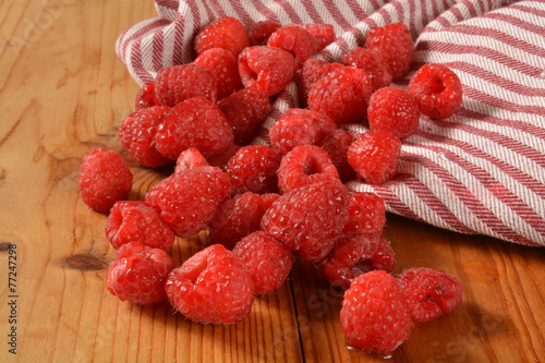 Ripe raspberries