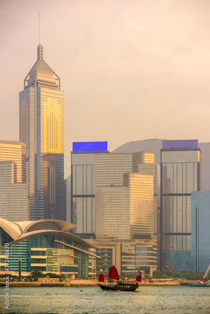 Naklejka premium Hong Kong.