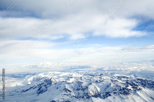 Top of snowy mountain © sebra