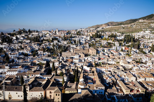 View of the historical city of Granada, Spain © 1tomm