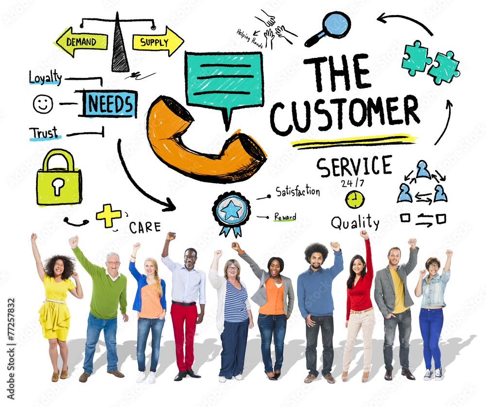 The Customer Service Target Market Support Assistance Concept The Customer Service Target Market Support Assistance Concept