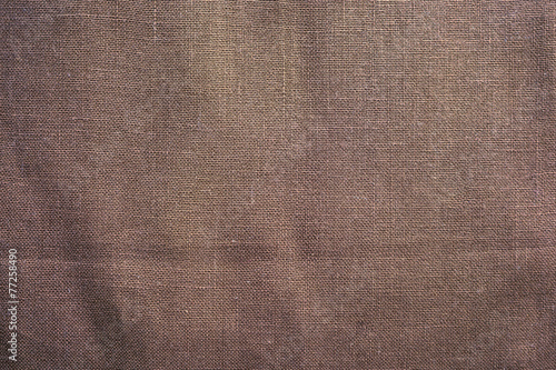 Old brown canvas bag texture background.