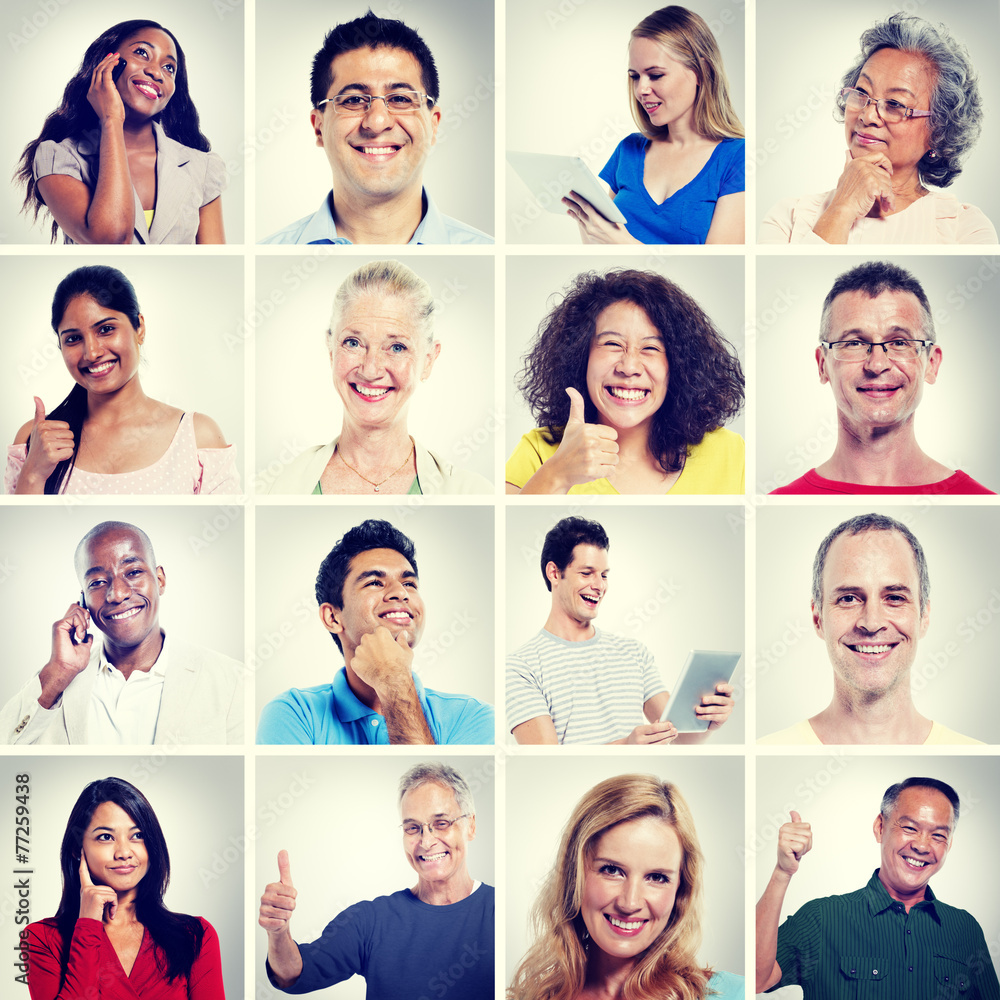 Multi Ethnic People Community Communication Concept Multi Ethnic People Community Communication Concept