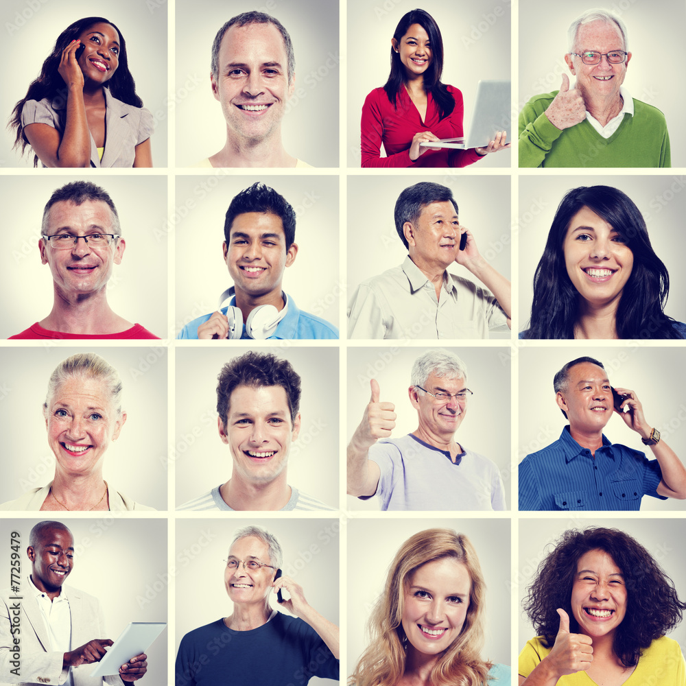 Multi Ethnic People Community Communication Concept Multi Ethnic People Community Communication Concept