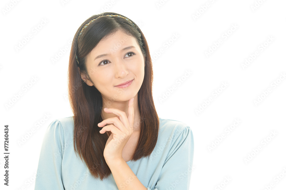 微笑む女性 微笑む女性