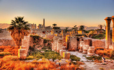 Leinwandbilder Ägypten View of the Karnak temple in the evening - Luxor, Egypt  © Leonid Andronov
