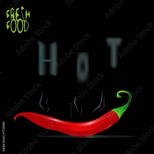 fresh red hot chilli pepper
