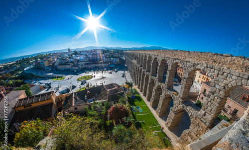 Segovia Market Square and Aqueduct. © valleyboi63