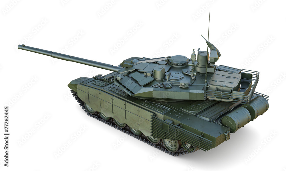 Russian Main Battle Tank Top View. Stock Illustration | Adobe Stock