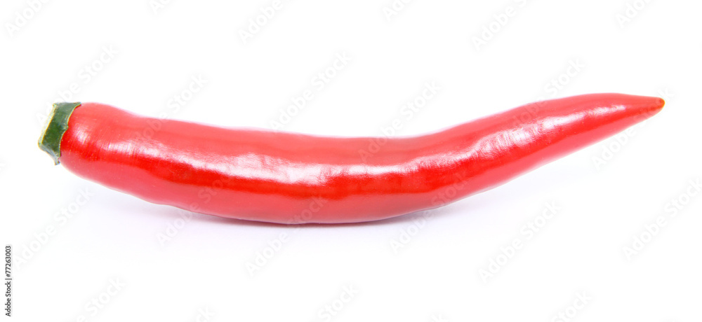 Red hot chili pepper isolated on a white background Red hot chili pepper isolated on a white background