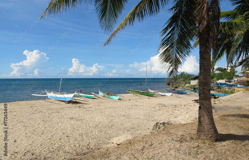 Tropical beach and sea in the Philippines Tropical beach and sea in the Philippines