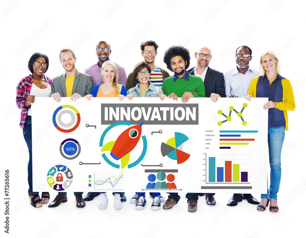 Obraz premium People Togetherness Creativity Growth Success Innovation Concept