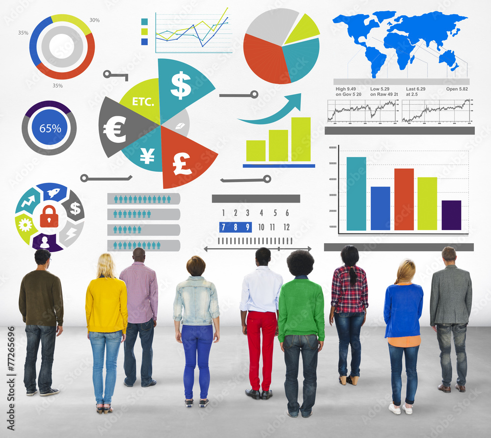 Obraz premium Financial Business Exchange Accounting Banking Concept