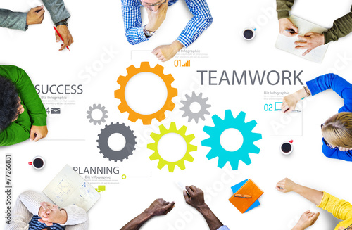 Teamwork Team Group Partnership Cooperation Concept