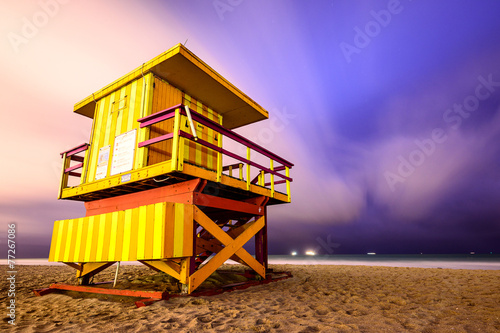 Miami Beach lifeguard tower