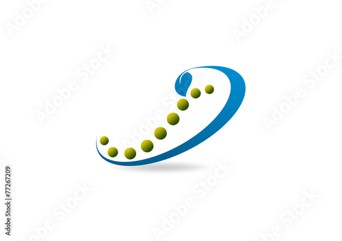 chiropractic vector logo design