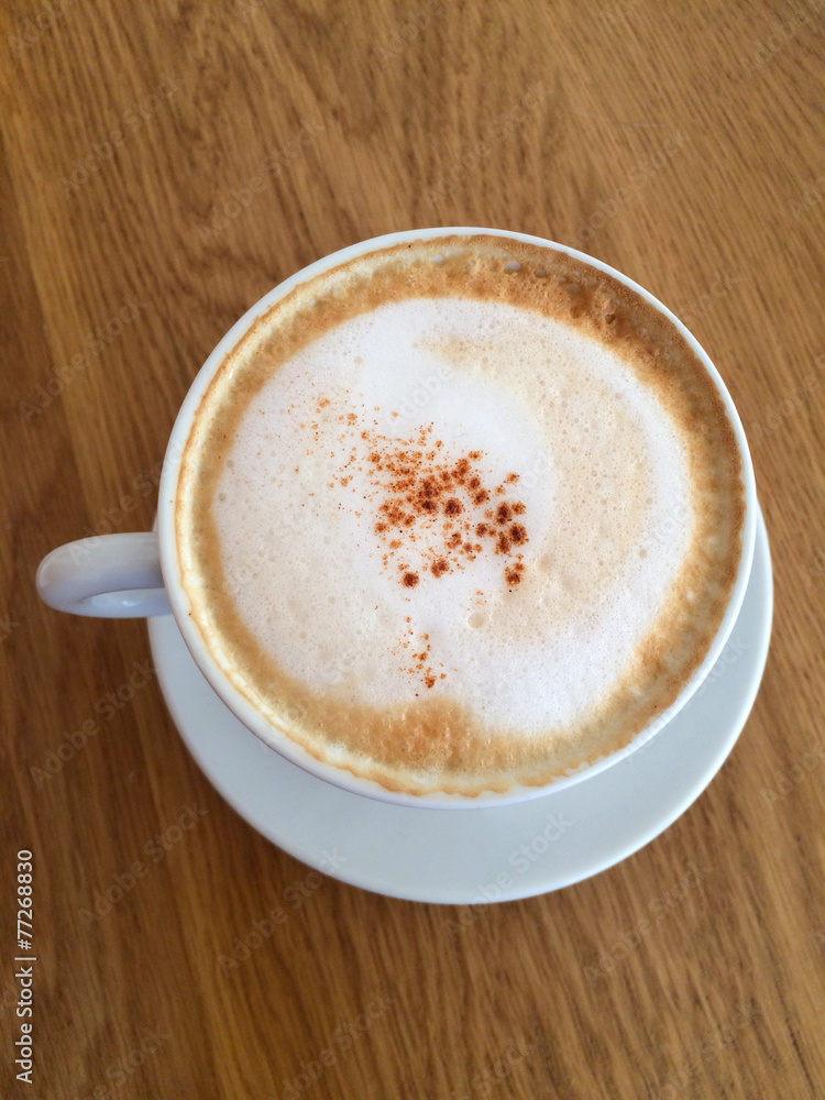 Fresh cup of Hot cappuccino coffee Fresh cup of Hot cappuccino coffee