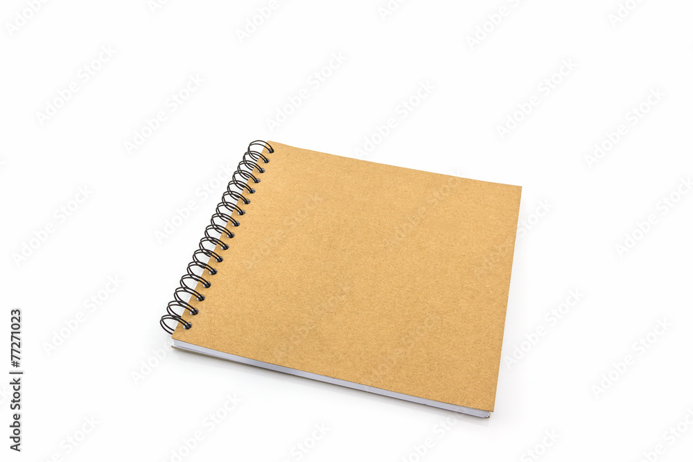Sketch book on white background. Sketch book on white background.