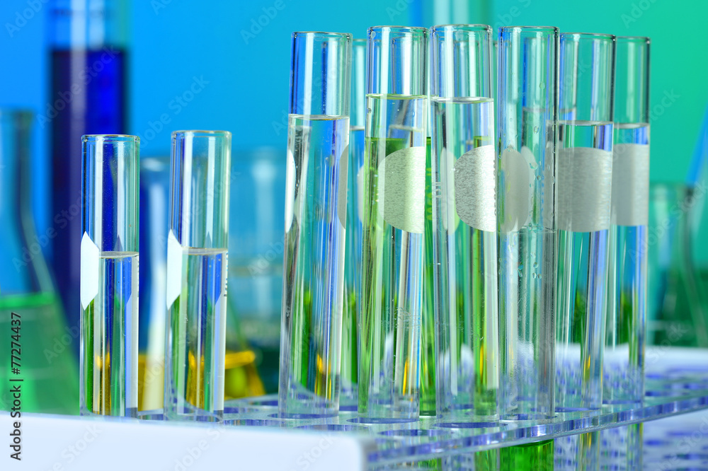Test Tubes in Laboratory Rack Test Tubes in Laboratory Rack