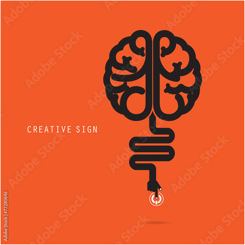 Creative brain concept. Business and education concept.