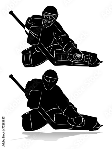 hockey goalie silhouette