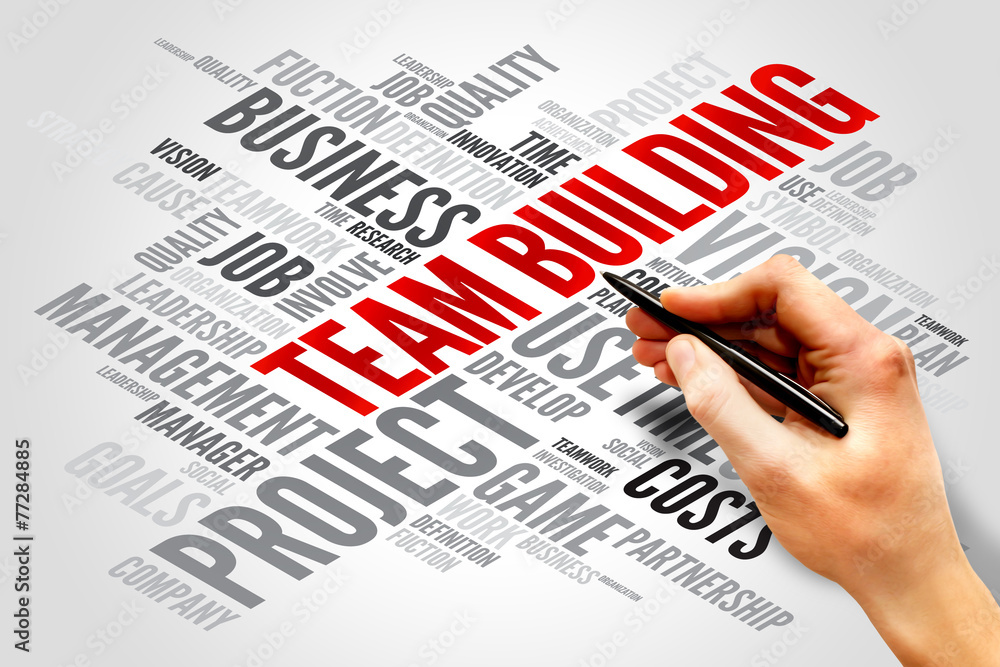 Team Building word cloud, business concept Team Building word cloud, business concept
