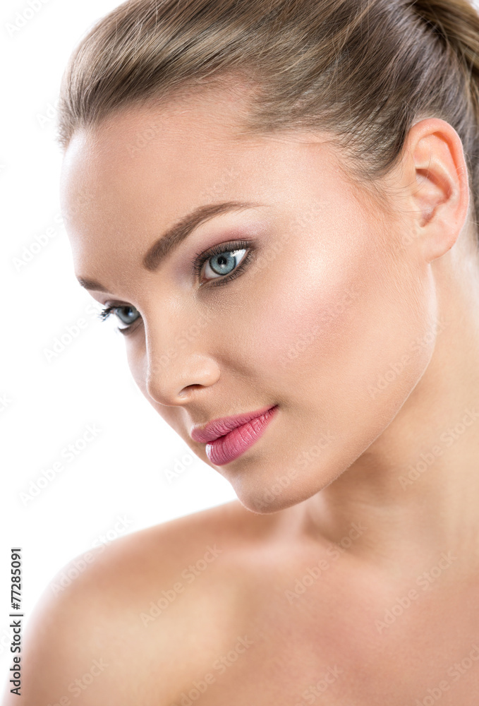 Close-up portrait of sexy caucasian young Close-up portrait of sexy caucasian young