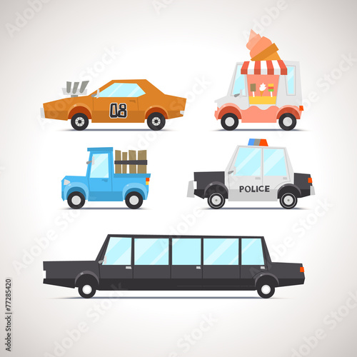 Car Flat Icon Set 2