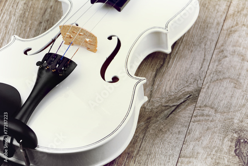 Beautiful white violin