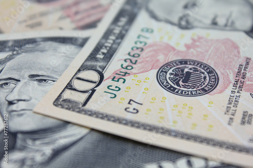 Obraz na płótnie US Dollar w salonie