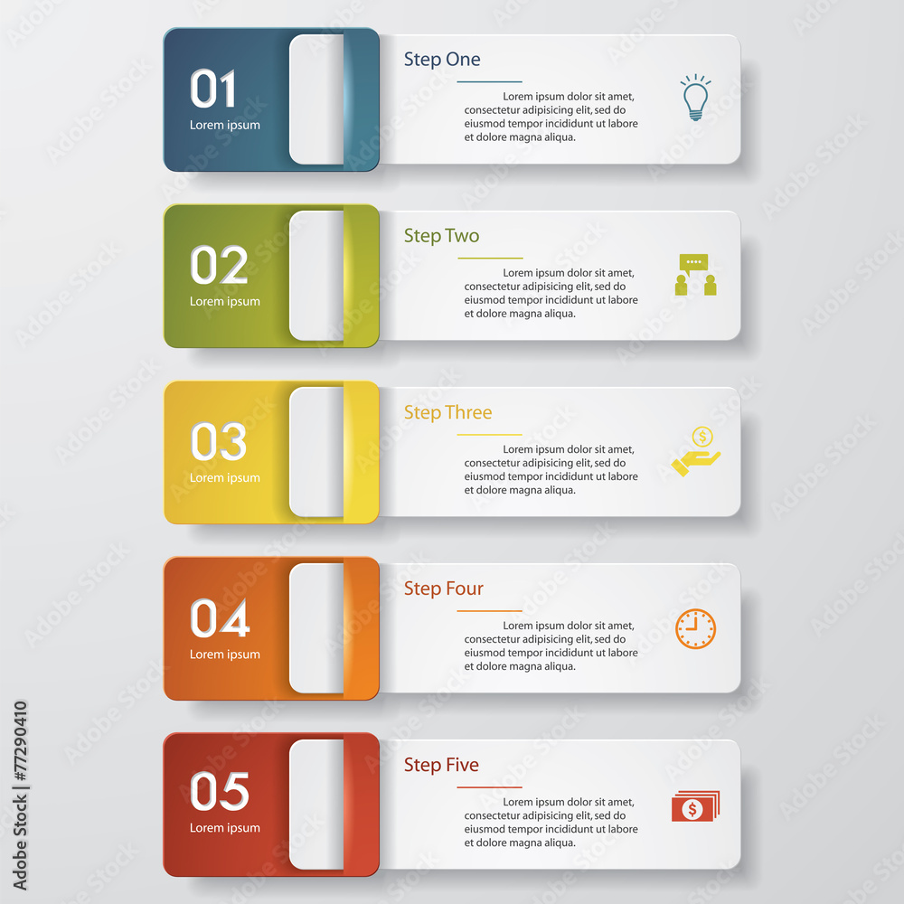 Design clean number banners template. Vector. Design clean number banners template. Vector.