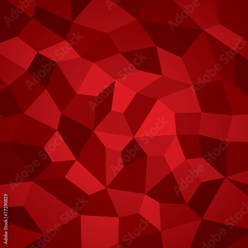 Abstract vector geometry red background