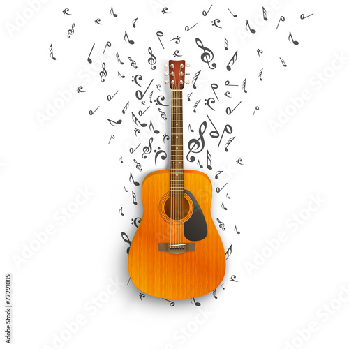 Notes off of the guitar