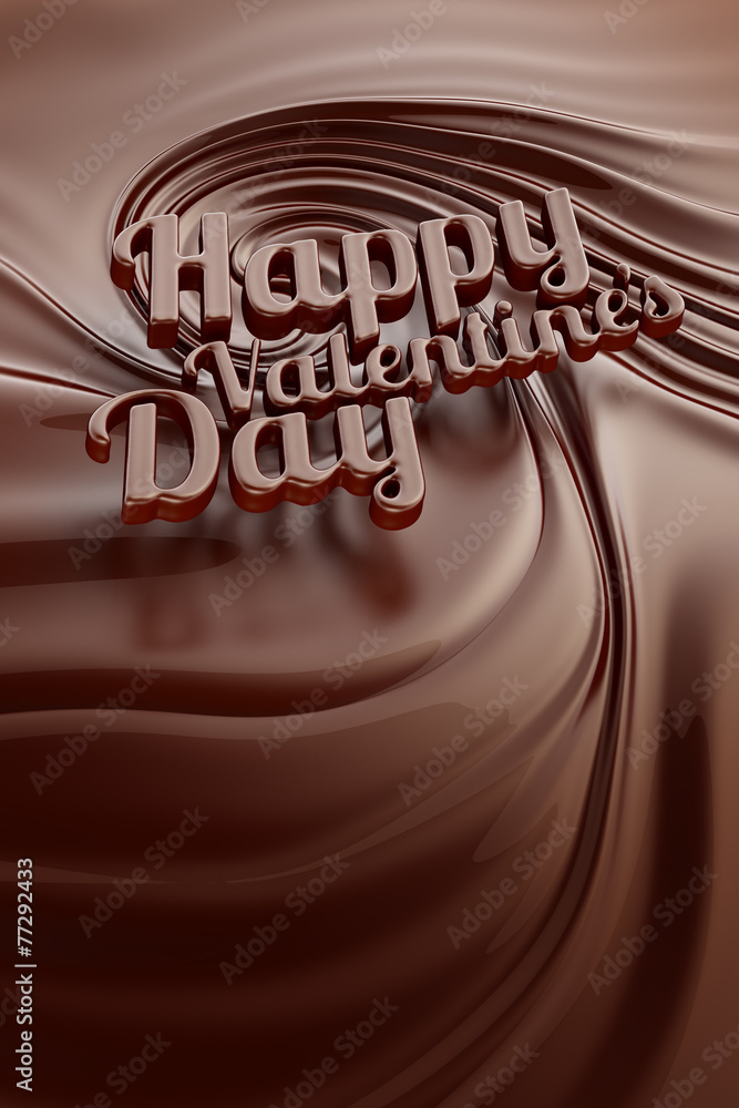Happy valentines day. Chocolate swirl background. Happy valentines day. Chocolate swirl background.