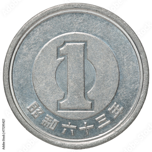 Japanese yen coin photo