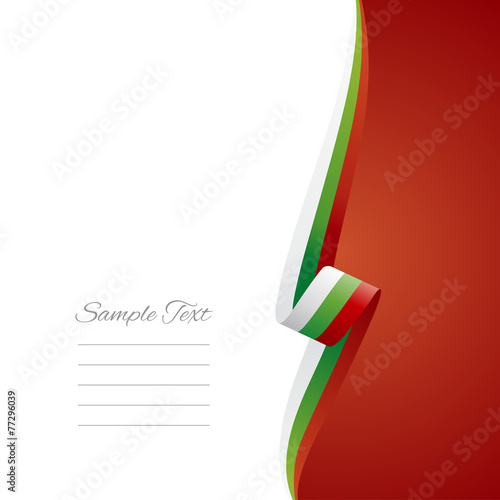 Bulgaria right side brochure cover vector