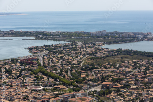 Vue aerienne Agde photo