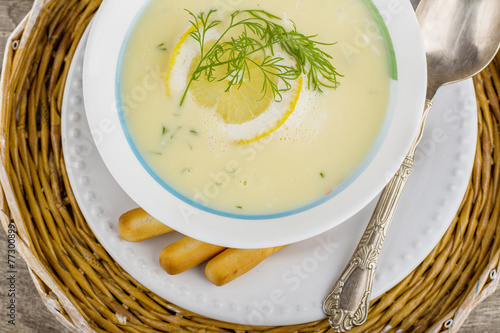 Avgolemono - greek chicken soup
